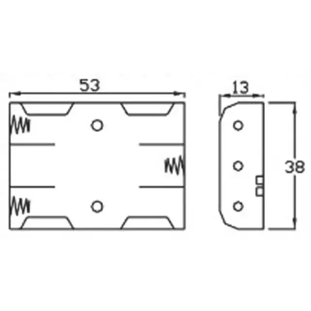 Velleman BH431A Support de pile 3x LR3 (AAA) raccordement par fils (L x l x H) 3