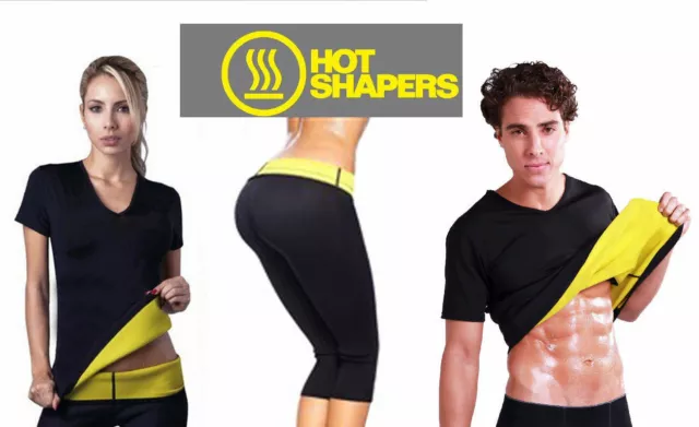 Hot Shapers Tuta Completo Maglia T-Shirt E Pantaloncino Sauna Dimagrante Fitness