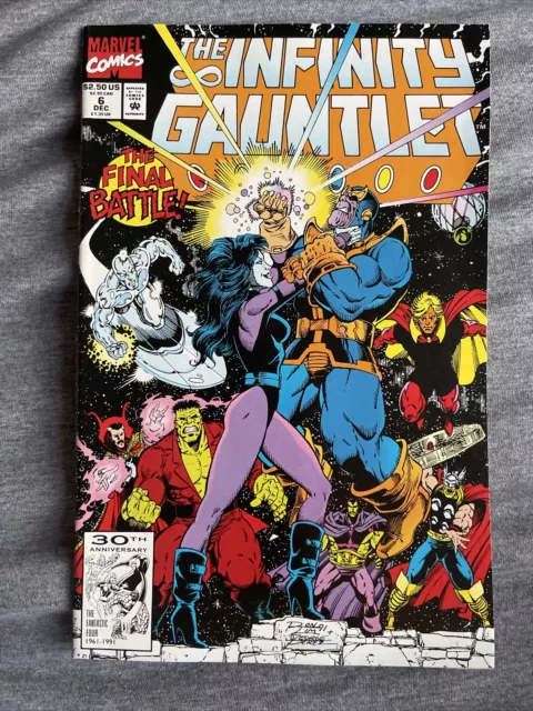 THE INFINITY GAUNTLET Vol 1 #6 DECEMBER 1991 Marvel Comics