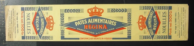 Pubblicità Pasta Alimentaires regina Tagliatelle 500g c1950 47 CM Dijon