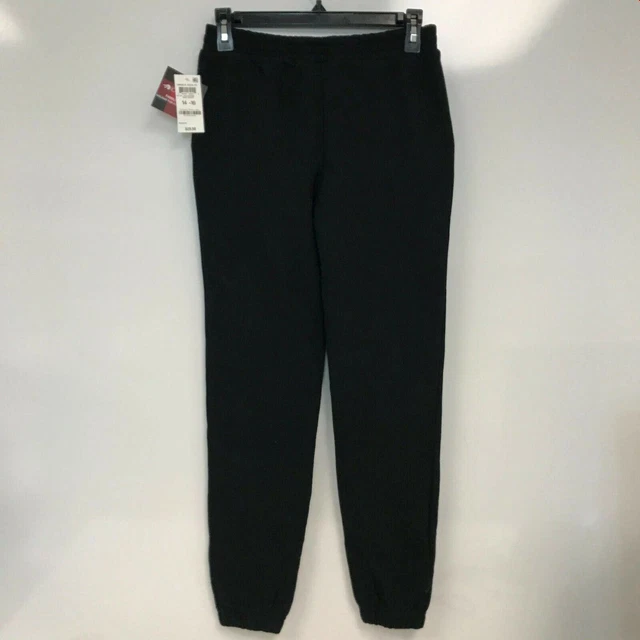 Ideology Big Kids Black Unisex Family Fleece Sweatpants Joggers Size 14-16
