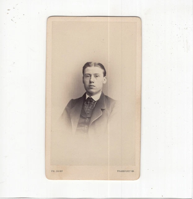 Philipp Hoff CDV Foto Herrenportrait - Frankfurt Main um 1870