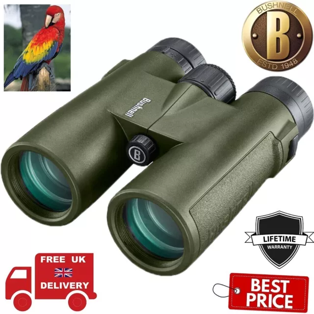 Binoculares multiusos Bushnell 10x42 (verdes) 210142RG (stock del Reino Unido)