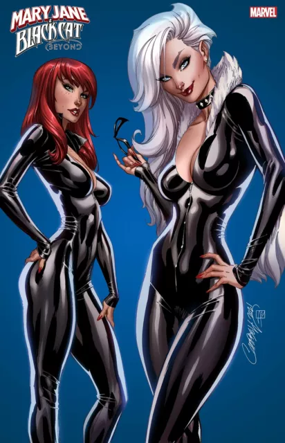 Mary Jane Black Cat Beyond #1 2Nd Print Nm J Scott Campbell Spiderman Venom Gwen