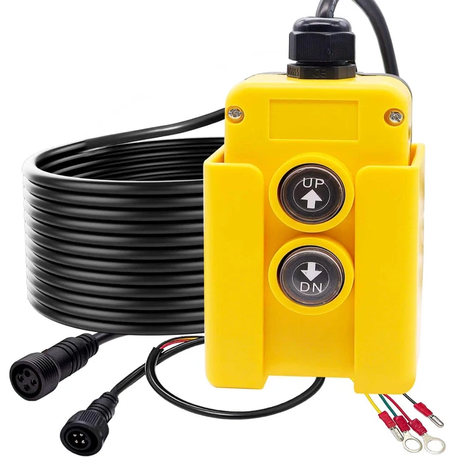 4 WIRE DUMP Trailer Remote Control Switch 12V DC Trailer up and down ...