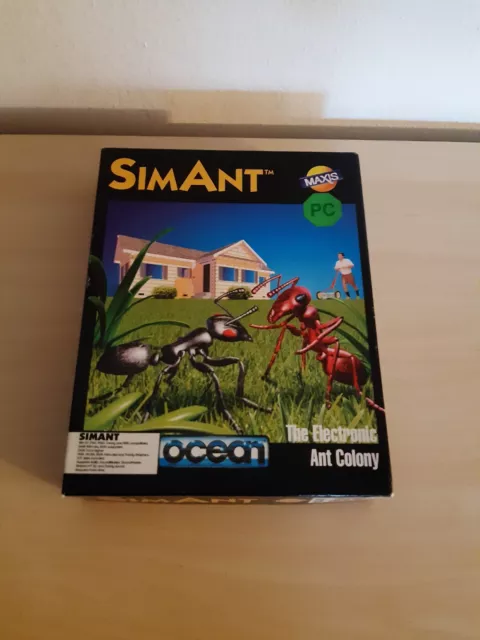 SIM ANT GAME PC MS-DOS COMPUTER 3.5" Disketten BIG BOX 1991