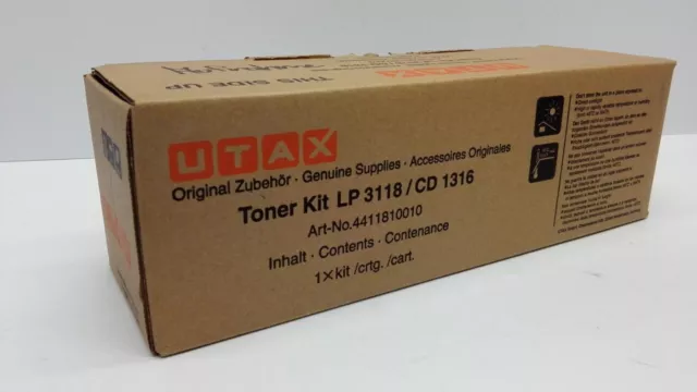 Utax LP 3118/CD1316 o.Triumph-Adler DC 2316/LP4116 Nr. 4411810010 Toner Schwarz