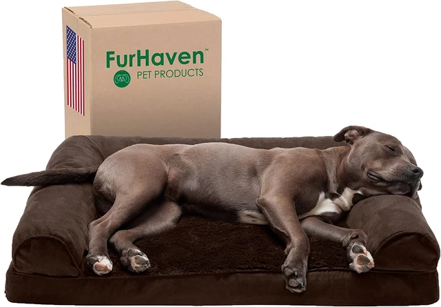Orthopedic Dog Bed for Large/Medium Dogs with Removable Bolsters & Washable