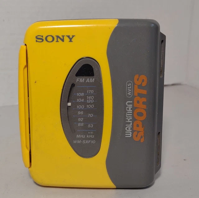 Sony Sports Walkman WM-SXF10 Radio AM/FM Cassette Player Works W/Issues Sony Sports Walkman WM-SXF10 Radio AM/FM Cassette Player Works W/Issues