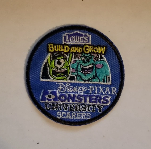 Lowe's Build and Grow Patch Disney Pixar Monsters University Scarers 2-inch diam
