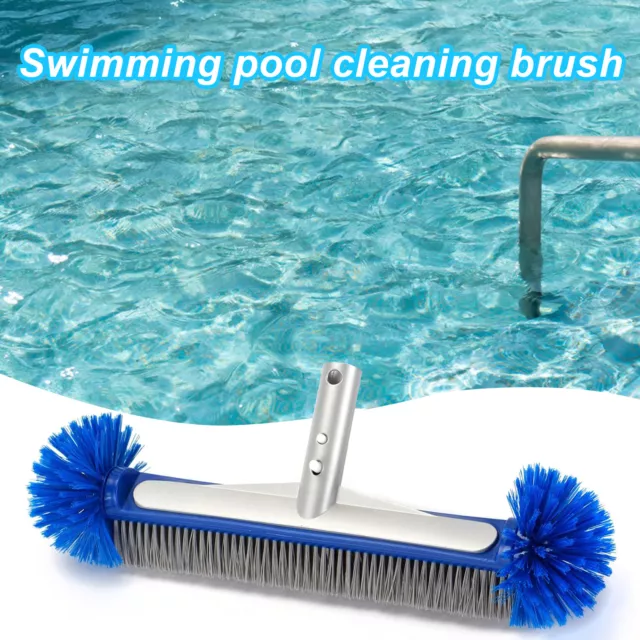 Swimming Pool Brush Aluminum Backed 18-inch Head with Corner for Easy