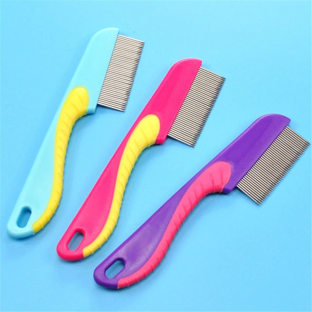 Pet Rake Comb Hair Grooming Trimmer Dog Cat Stainless Steel Pins Cleaning.^ob