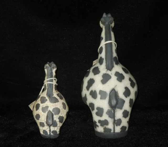 RAKU Crazy Clay Gerhard de Beer Giraffes South Africa Studio Pottery Hand Made 5