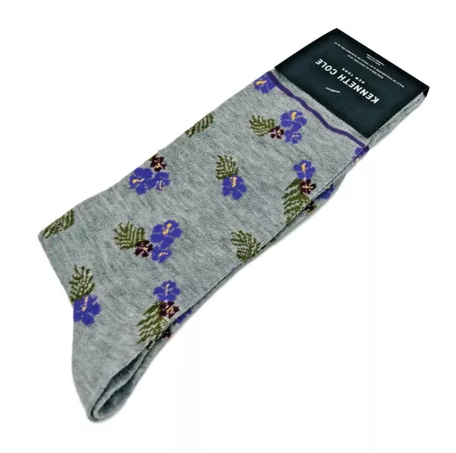 KENNETH COLE Floral Crew Socks Men's One Size (6-13)