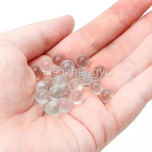 500x Toys DIY Handmade Materials Glass Marbles Pinball Machine Clear White HOT 2