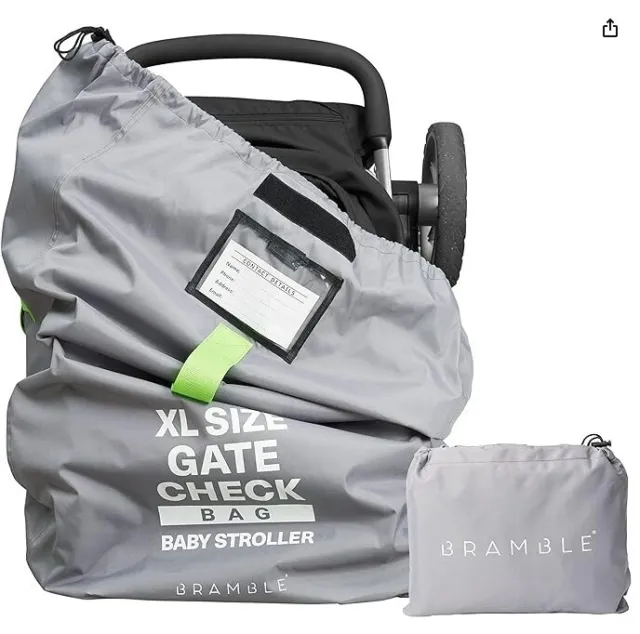 Bramble 47" x Large Gate Check Stroller Bag for Airplane Waterproof Adjustable