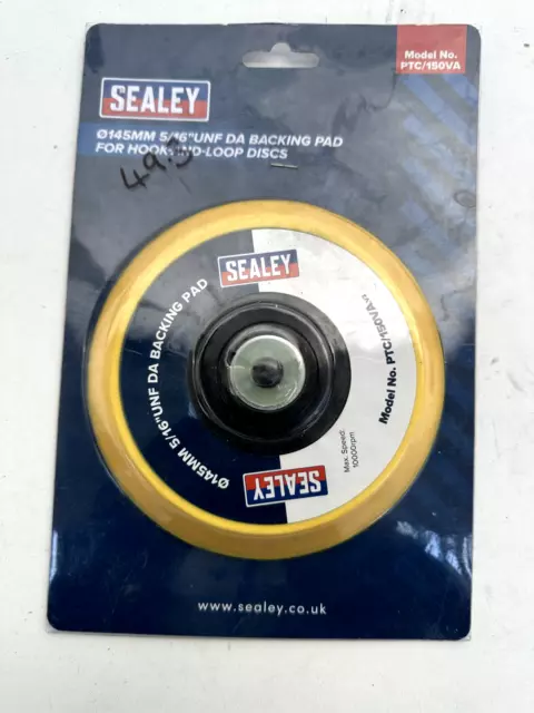 Sealey DA Backing Pad for Hook & Loop Discs 145mm Diameter 5/16"UNF  PTC/150VA