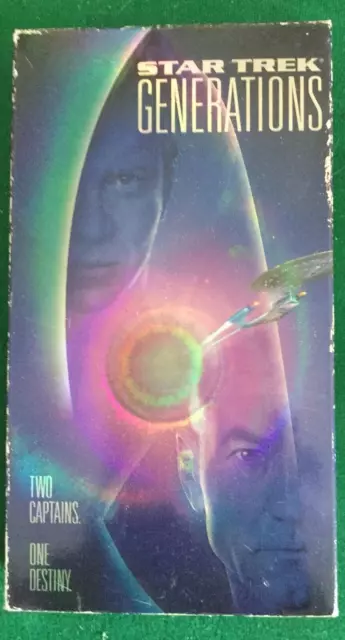 STAR TREK: GENERATIONS (VHS, 1995) Patrick Stewart William Shatner $1. ...