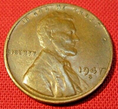 1947 S Lincoln Wheat Cent - G Good to VF Very Fine