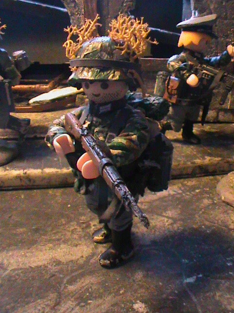 PLAYMOBIL CUSTOM SOLDADO 30 Waffen Grenadier (Berlin-1944 ) Ref-0497