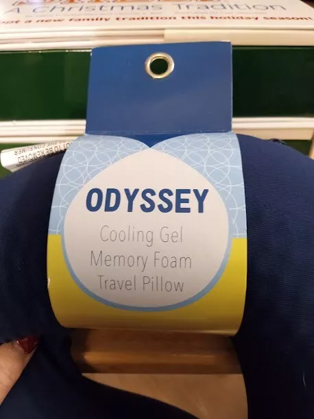 Odyssey cooling gel memory foam u-shape travel pillow