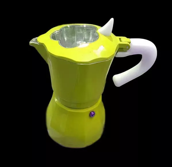 Cafetière Moka Café Expresso Napoletano Mis. 3 Tasses Jaune Dfh