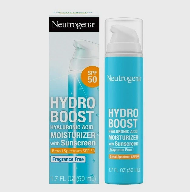 Neutrogena Hydro Boost FACE Moisturizer SPF 50 Fragrance Free 1.7 BRAND NEW