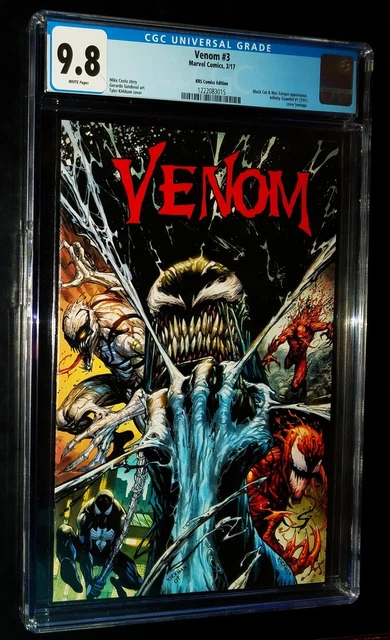CGC VENOM #3 2017 KRS Comics Edition Marvel Comics CGC 9.8 NM/MT White Pages