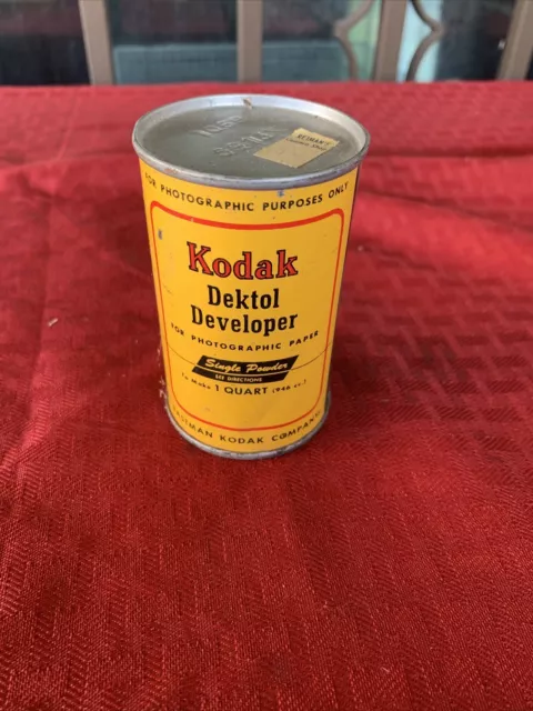 Kodak Dektol Developer Sealed Can New Old Stock