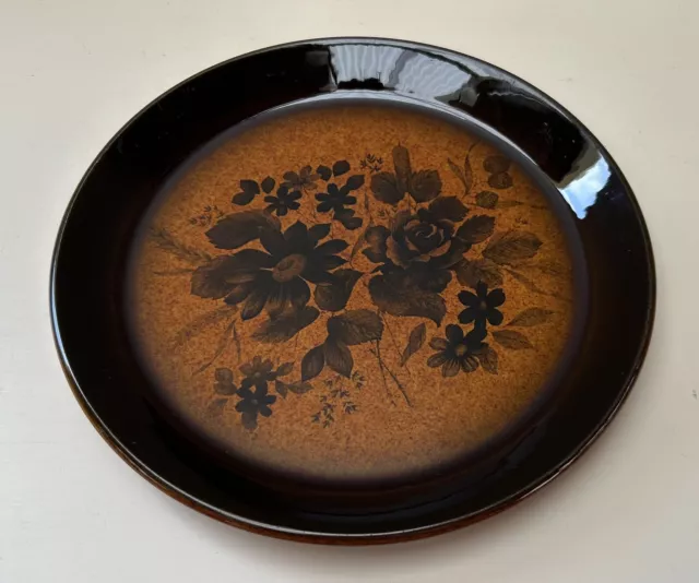 Vintage Crown Lynn Pottery ‘Kashmir Rose’ Glazed Salad Plate, New Zealand