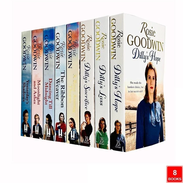 ROSIE GOODWIN COLLECTION 8 Books Set Rose Among Thorns,Ribbon Weaver ...
