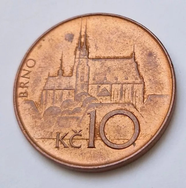 Pièce de monnaie 10 Korun 1993 République Tchèque