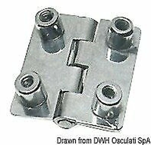 Charnière Inox Aveugle 51x45 Rett Marque Osculati 38.821.02