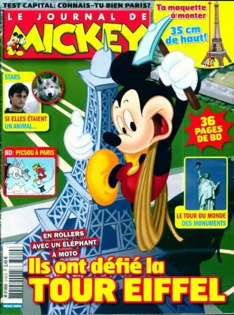 3091166 - Le journal de Mickey n°3100 : Ils ont défié la Tour Eiffel - Disney
