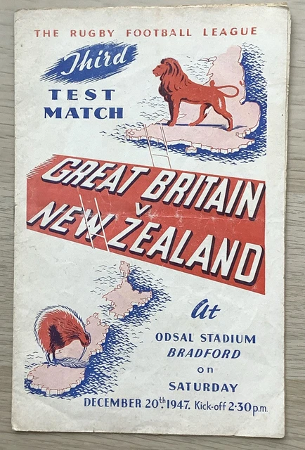 Programme International Rugby League Australie V France 1994 + Australie V GB U19 - Rare