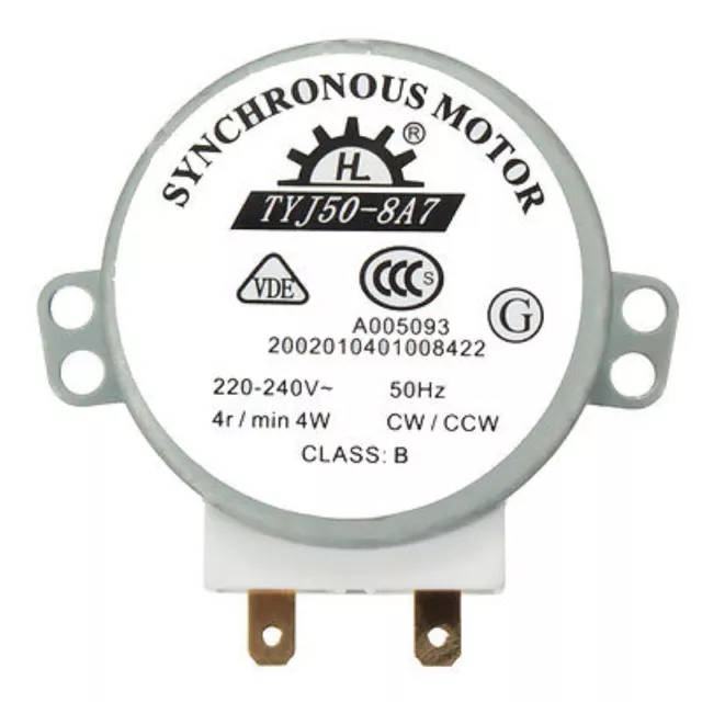 CW/CCW Microwave Turntable Turn Table Synchronous Motor TYJ50-8A7D Shaft H-xd