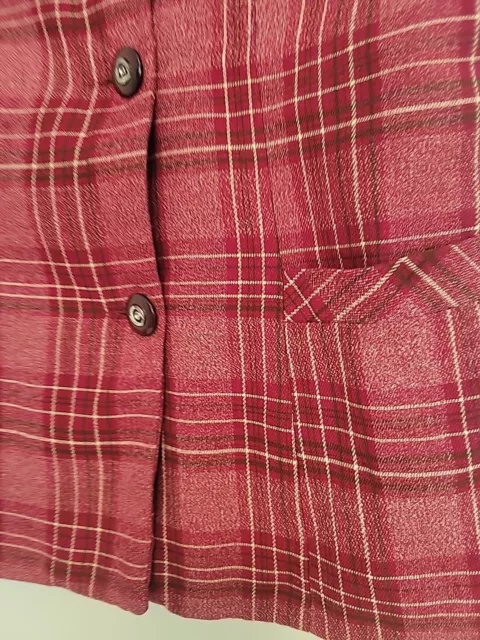 VINTAGE 70S PLAID vest Yat Lee Co. Japan Faux Wool $49.99 - PicClick