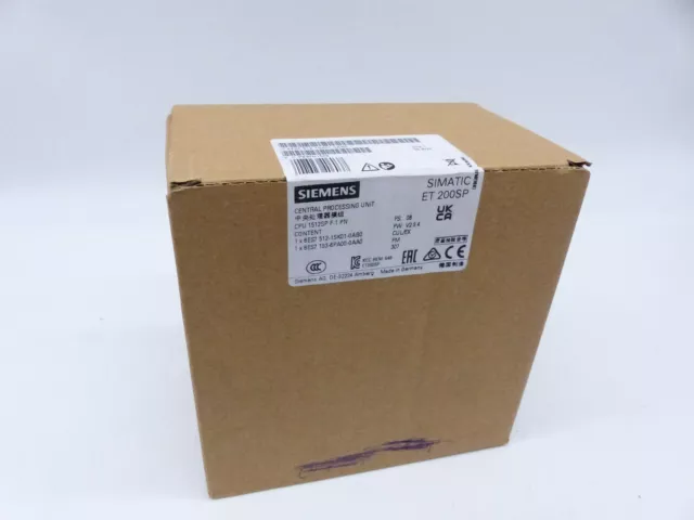 Siemens Simatic S7 Cpu 1512Sp F-1 Pn 6Es7 512-1Sk01-0Ab0 Es: 8 (6471Z)