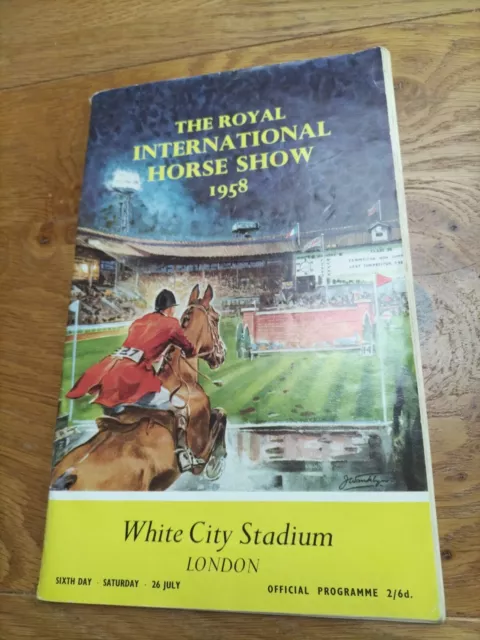 The Royal International Horse Show 1958 Programme.