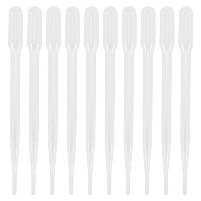 10pcs 3ML Disposable Plastic Eye Dropper Set Transfer Graduated Pipettes M5S5S5