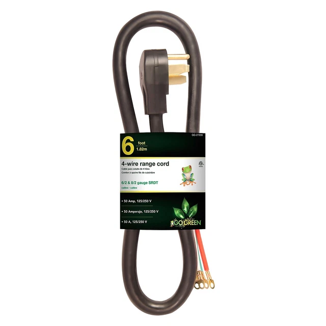 Go Green Power GoGreen Power 6' 4W Range Cord (GG-27206)