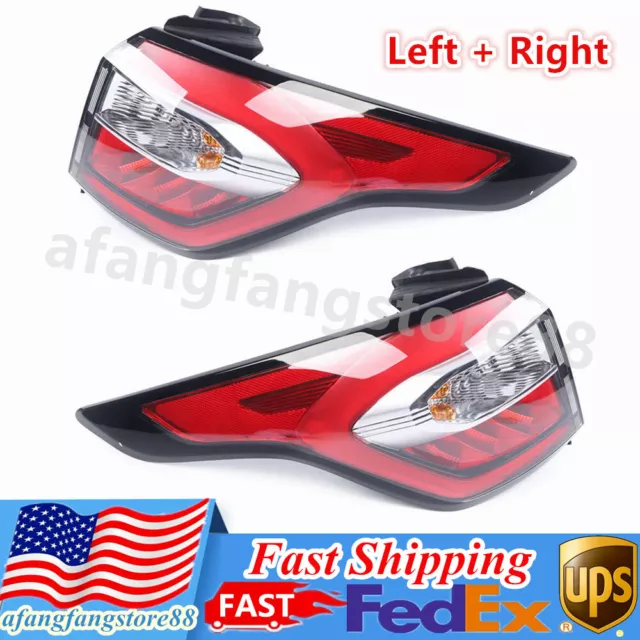 Fits Ford Escape 2017-2019 Pair Outer Side Tail Lights Rear Brake Lamps LH + RH