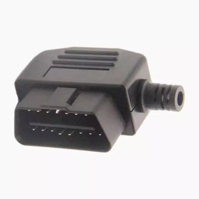 OBD2 Male 16Pin Adaptor Plug Sturdy Easily Install Replacement Parts