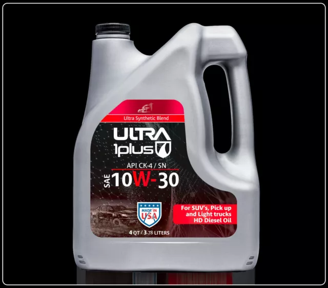 Ultra1Plus SAE 10W-30 Synthetic Blend HD Motor Oil API CK-4/SN (Gallon - 4 QTS)