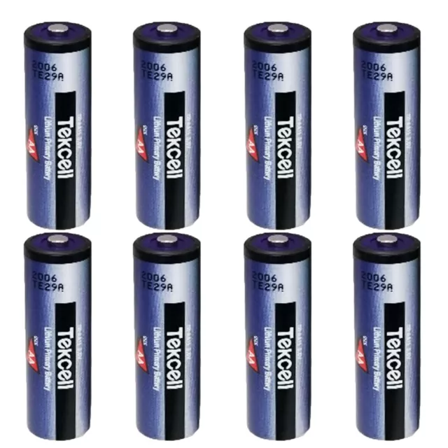 8pcs for Tekcell SB-AA11 3.6V 2400mah Non-rechargeable Cell Li-ion Battery