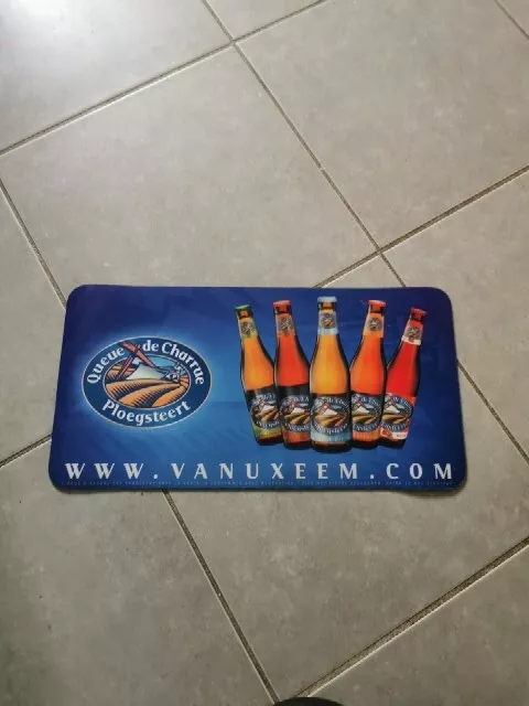 Tapis De Bar Bleu Biere Belge Belgian Beer Bier Queue De Charrue Ploegsteert