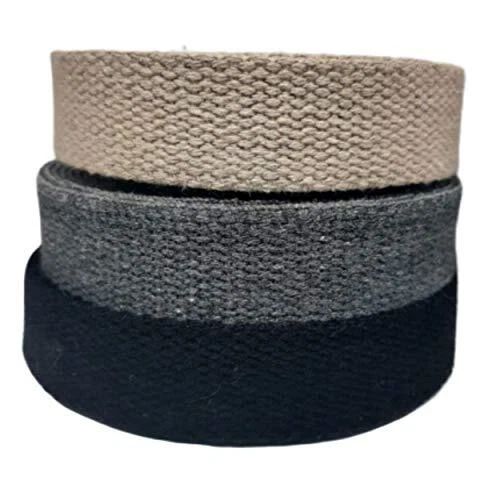 Tejas de algodón pesado de 1 pulgada - correas para artes y oficios - (), 10 yardas negras