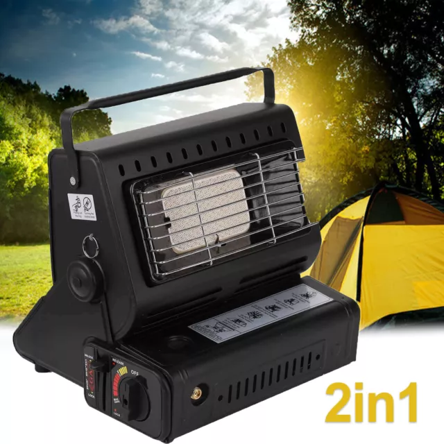 1.3KW Tragbare Butan Gasheizung Camping Gas Kocher Zeltheizung Keramik 2in1 DHL