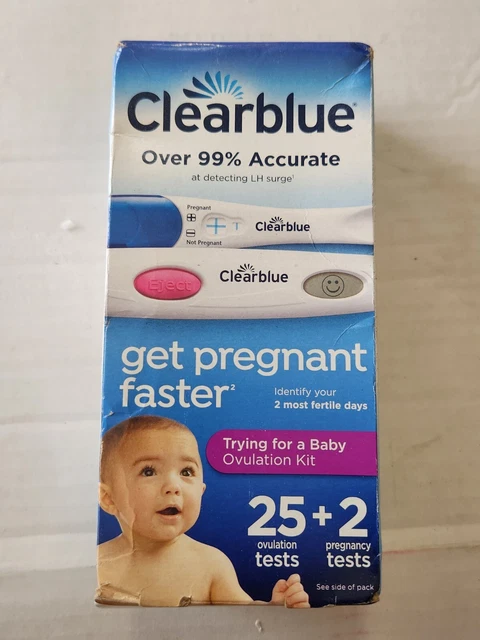 Kit de ovulación Clearblue Trying for a Baby 25 pruebas de ovulación + 2 pruebas de embarazo
