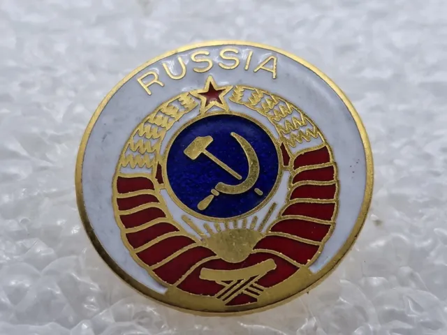 FOOTBALL FEDERATION ASSOCIATION RUSSIA USSR RUSSIAN ENAMEL VINTAGE pin badge